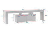 Comodă TV Enclave - Fressia Marble, Freesia marble, 180x31x50 cm