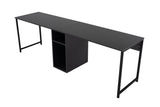 Birou Twin, Diverse culori, 240x60x74 cm - Antracit - Negru | SKU: 241NRD1104 | Birou Twin, 240x60x74 cm, varianta Antracit - Negru, produs pentru amenajarea locuinței, disponibil online în România la CasaMob