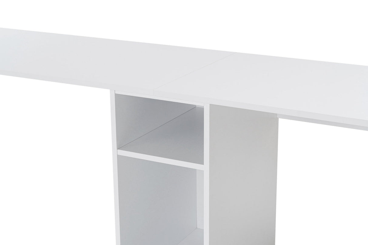 Birou Twin, Diverse culori, 240x60x74 cm - Alb - Auriu | SKU: 241NRD1105 | Birou Twin, 240x60x74 cm, varianta Alb - Auriu, produs pentru amenajarea locuinței, disponibil online în România la CasaMob