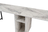 Birou Twin, Diverse culori, 240x60x74 cm - Freesia - Marble - Negru | SKU: 241NRD1106 | Birou Twin, 240x60x74 cm, varianta Freesia - Marble - Negru, produs pentru amenajarea locuinței, disponibil online în România la CasaMob