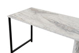 Birou Twin, Diverse culori, 240x60x74 cm - Freesia - Marble - Negru | SKU: 241NRD1106 | Birou Twin, 240x60x74 cm, varianta Freesia - Marble - Negru, produs pentru amenajarea locuinței, disponibil online în România la CasaMob