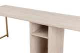 Birou Twin, Diverse culori, 240x60x74 cm - Travertin - Auriu | SKU: 241NRD1107 | Birou Twin, 240x60x74 cm, varianta Travertin - Auriu, produs pentru amenajarea locuinței, disponibil online în România la CasaMob