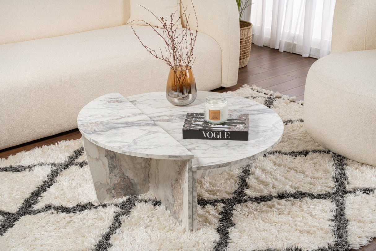 Măsuță de cafea Orion, Diverse culori, 90x60x30 cm - Freesia marble | SKU: 241NRD1203 | Măsuță de cafea Orion, 90x60x30 cm, varianta Freesia marble, produs pentru amenajarea locuinței, disponibil online în România la CasaMob