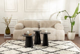 Set 3 măsuțe de cafea Lume, Diverse culori, 28x28x48 cm - Wood black | SKU: 241NRD1211 | Set 3 măsuțe de cafea Lume, 28x28x48 cm, varianta Wood black, produs pentru amenajarea locuinței, disponibil online în România la CasaMob