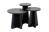 Set 3 măsuțe de cafea Lume, Diverse culori, 28x28x48 cm - Wood black | SKU: 241NRD1211 | Set 3 măsuțe de cafea Lume, 28x28x48 cm, varianta Wood black, produs pentru amenajarea locuinței, disponibil online în România la CasaMob
