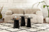 Wood black | SKU: 241NRD1211 | Set 3 măsuțe de cafea Lume, 28x28x48 cm, varianta Wood black, produs pentru amenajarea locuinței, disponibil online în România la CasaMob