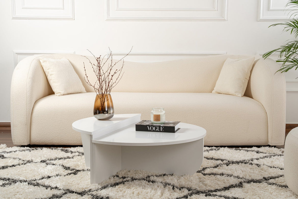 Măsuță de cafea Orion, Diverse culori, 90x60x30 cm - Alb | SKU: 241NRD1217 | Măsuță de cafea Orion, 90x60x30 cm, varianta Alb, produs pentru amenajarea locuinței, disponibil online în România la CasaMob
