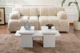 Măsuță de cafea Sanctuary, Diverse culori, 110x45x30 cm - Wood white | SKU: 241NRD1219 | Măsuță de cafea Sanctuary, 110x45x30 cm, varianta Wood white, produs pentru amenajarea locuinței, disponibil online în România la CasaMob