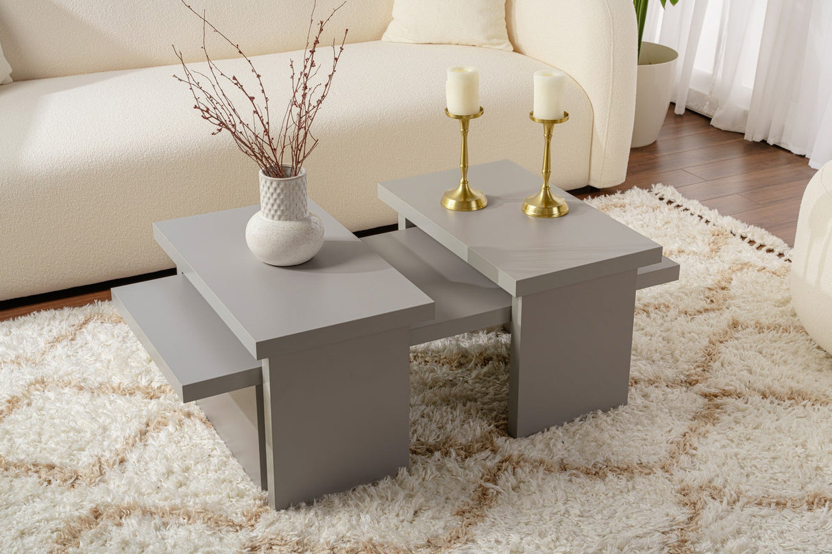 Măsuță de cafea Sanctuary, Diverse culori, 110x45x30 cm - Gri | SKU: 241NRD1222 | Măsuță de cafea Sanctuary, 110x45x30 cm, varianta Gri, produs pentru amenajarea locuinței, disponibil online în România la CasaMob