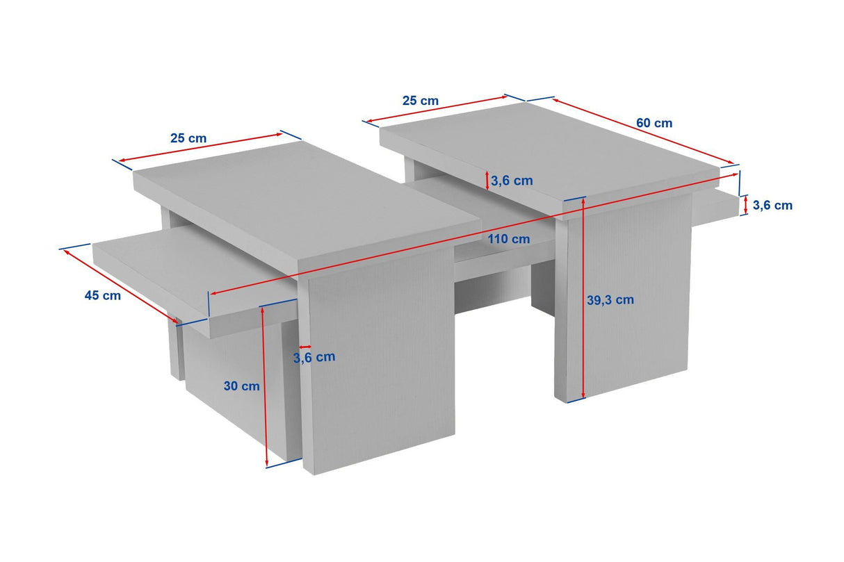 Măsuță de cafea Sanctuary, Diverse culori, 110x45x30 cm - Pin atlantic | SKU: 241NRD1223 | Măsuță de cafea Sanctuary, 110x45x30 cm, varianta Pin atlantic, produs pentru amenajarea locuinței, disponibil online în România la CasaMob