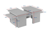 Măsuță de cafea Sanctuary, Diverse culori, 110x45x30 cm - Pin atlantic | SKU: 241NRD1223 | Măsuță de cafea Sanctuary, 110x45x30 cm, varianta Pin atlantic, produs pentru amenajarea locuinței, disponibil online în România la CasaMob