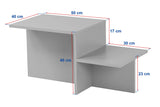 Măsuță de cafea Harmony, Diverse culori, 80x40x40 cm - Pin atlantic | SKU: 241NRD1225 | Măsuță de cafea Harmony, 80x40x40 cm, varianta Pin atlantic, produs pentru amenajarea locuinței, disponibil online în România la CasaMob