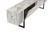 Comodă TV Serenity - Fressia, Diverse culori, 180x30x50 cm - Freesia marble - Negru | SKU: 241NRD1306 | Comodă TV Serenity - Fressia, 180x30x50 cm, varianta Freesia marble - Negru, produs pentru amenajarea locuinței, disponibil online în România la CasaMob