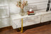 Freesia marble - Auriu | SKU: 241NRD1307 | Comodă TV Serenity - Fressia, 180x30x50 cm, varianta Freesia marble - Auriu, produs pentru amenajarea locuinței, disponibil online în România la CasaMob