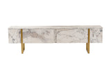 Comodă TV Serenity - Fressia, Diverse culori, 180x30x50 cm - Freesia marble - Auriu | SKU: 241NRD1307 | Comodă TV Serenity - Fressia, 180x30x50 cm, varianta Freesia marble - Auriu, produs pentru amenajarea locuinței, disponibil online în România la CasaMob