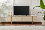 Comodă TV Serenity, Diverse culori, 180x30x50 cm - Travertin - Auriu | SKU: 241NRD1308 | Comodă TV Serenity, 180x30x50 cm, varianta Travertin - Auriu, produs pentru amenajarea locuinței, disponibil online în România la CasaMob
