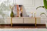 Comodă TV Serenity, Diverse culori, 180x30x50 cm - Travertin - Auriu | SKU: 241NRD1308 | Comodă TV Serenity, 180x30x50 cm, varianta Travertin - Auriu, produs pentru amenajarea locuinței, disponibil online în România la CasaMob