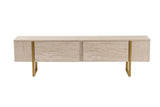Comodă TV Serenity, Diverse culori, 180x30x50 cm - Travertin - Auriu | SKU: 241NRD1308 | Comodă TV Serenity, 180x30x50 cm, varianta Travertin - Auriu, produs pentru amenajarea locuinței, disponibil online în România la CasaMob