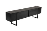 Comodă TV Serenity, Diverse culori, 180x30x50 cm - Wood black - Negru | SKU: 241NRD1309 | Comodă TV Serenity, 180x30x50 cm, varianta Wood black - Negru, produs pentru amenajarea locuinței, disponibil online în România la CasaMob
