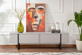 Comodă TV Serenity, Diverse culori, 180x30x50 cm - Gri - Negru | SKU: 241NRD1310 | Comodă TV Serenity, 180x30x50 cm, varianta Gri - Negru, produs pentru amenajarea locuinței, disponibil online în România la CasaMob