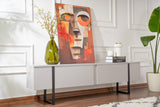 Comodă TV Serenity, Diverse culori, 180x30x50 cm - Gri - Negru | SKU: 241NRD1310 | Comodă TV Serenity, 180x30x50 cm, varianta Gri - Negru, produs pentru amenajarea locuinței, disponibil online în România la CasaMob