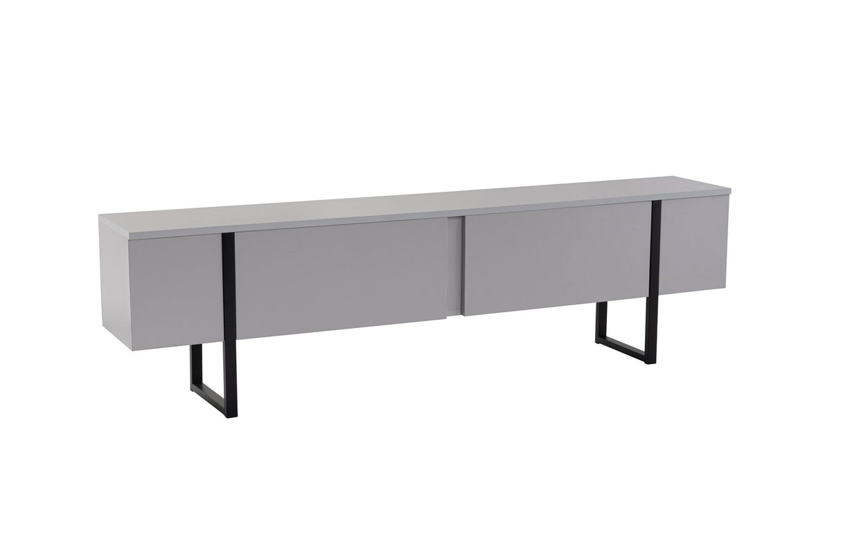 Comodă TV Serenity, Diverse culori, 180x30x50 cm - Gri - Negru | SKU: 241NRD1310 | Comodă TV Serenity, 180x30x50 cm, varianta Gri - Negru, produs pentru amenajarea locuinței, disponibil online în România la CasaMob
