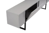 Comodă TV Serenity, Diverse culori, 180x30x50 cm - Gri - Negru | SKU: 241NRD1310 | Comodă TV Serenity, 180x30x50 cm, varianta Gri - Negru, produs pentru amenajarea locuinței, disponibil online în România la CasaMob
