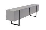 Comodă TV Serenity, Diverse culori, 180x30x50 cm - Gri - Negru | SKU: 241NRD1310 | Comodă TV Serenity, 180x30x50 cm, varianta Gri - Negru, produs pentru amenajarea locuinței, disponibil online în România la CasaMob