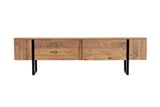 Comodă TV Serenity, Diverse culori, 180x30x50 cm - Pin atlantic - Negru | SKU: 241NRD1311 | Comodă TV Serenity, 180x30x50 cm, varianta Pin atlantic - Negru, produs pentru amenajarea locuinței, disponibil online în România la CasaMob