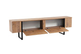 Comodă TV Serenity, Diverse culori, 180x30x50 cm - Pin atlantic - Negru | SKU: 241NRD1311 | Comodă TV Serenity, 180x30x50 cm, varianta Pin atlantic - Negru, produs pentru amenajarea locuinței, disponibil online în România la CasaMob