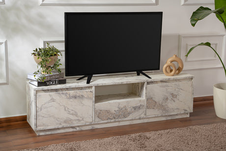 Comodă TV Vanguard - Fressia Marble, Freesia marble, 160x30x42 cm
