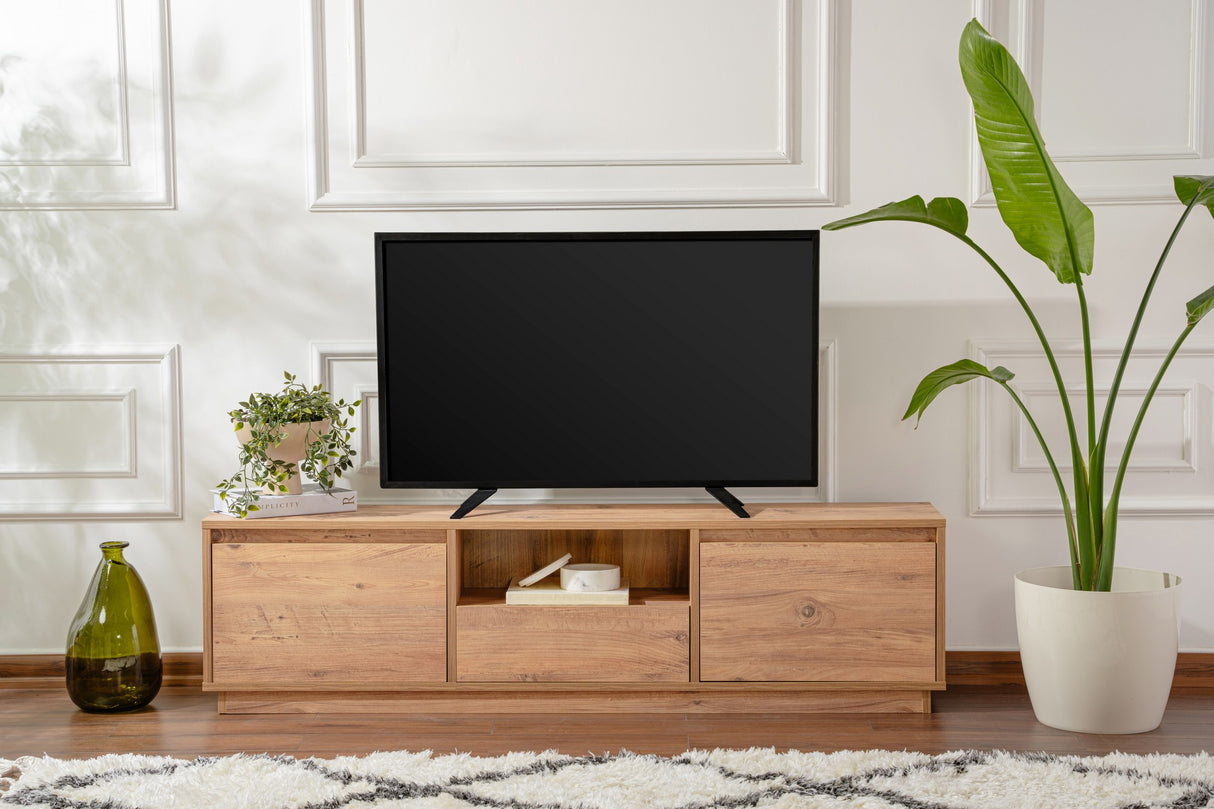 Comodă TV Vanguard, Diverse culori, 160x30x42 cm - Pin atlantic | SKU: 241NRD1314 | Comodă TV Vanguard, 160x30x42 cm, varianta Pin atlantic, produs pentru amenajarea locuinței, disponibil online în România la CasaMob
