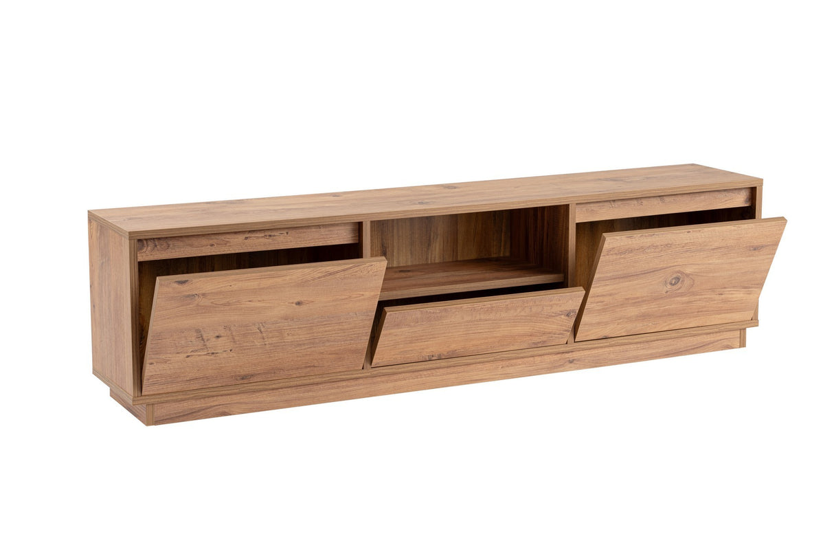 Comodă TV Vanguard, Diverse culori, 160x30x42 cm - Pin atlantic | SKU: 241NRD1314 | Comodă TV Vanguard, 160x30x42 cm, varianta Pin atlantic, produs pentru amenajarea locuinței, disponibil online în România la CasaMob