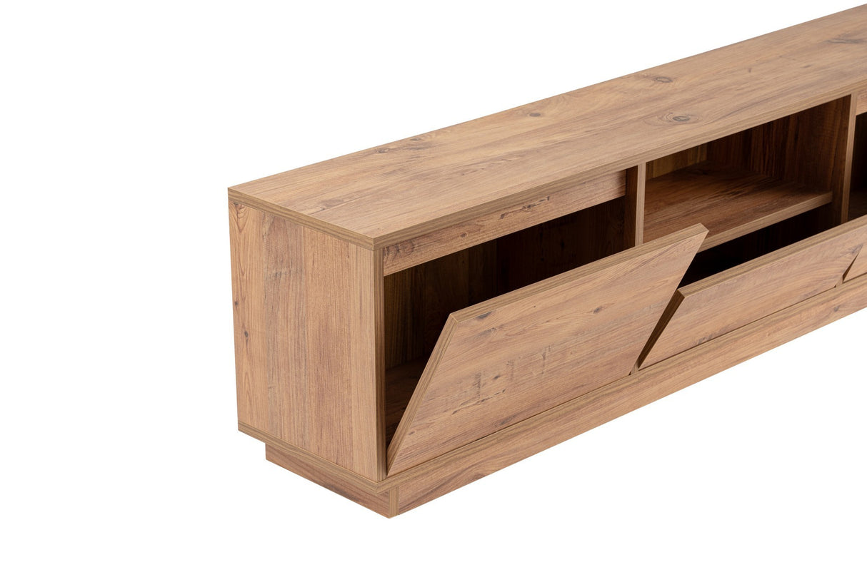 Comodă TV Vanguard, Diverse culori, 160x30x42 cm - Pin atlantic | SKU: 241NRD1314 | Comodă TV Vanguard, 160x30x42 cm, varianta Pin atlantic, produs pentru amenajarea locuinței, disponibil online în România la CasaMob