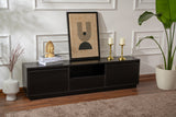 Comodă TV Vanguard, Diverse culori, 160x30x42 cm - Wood black | SKU: 241NRD1316 | Comodă TV Vanguard, 160x30x42 cm, varianta Wood black, produs pentru amenajarea locuinței, disponibil online în România la CasaMob