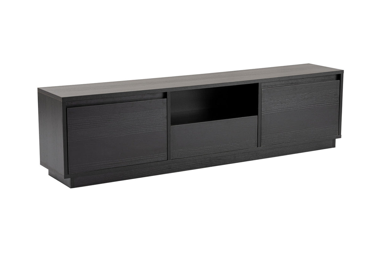 Comodă TV Vanguard, Diverse culori, 160x30x42 cm - Wood black | SKU: 241NRD1316 | Comodă TV Vanguard, 160x30x42 cm, varianta Wood black, produs pentru amenajarea locuinței, disponibil online în România la CasaMob