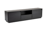 Comodă TV Vanguard, Diverse culori, 160x30x42 cm - Wood black | SKU: 241NRD1316 | Comodă TV Vanguard, 160x30x42 cm, varianta Wood black, produs pentru amenajarea locuinței, disponibil online în România la CasaMob