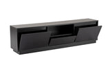 Comodă TV Vanguard, Diverse culori, 160x30x42 cm - Wood black | SKU: 241NRD1316 | Comodă TV Vanguard, 160x30x42 cm, varianta Wood black, produs pentru amenajarea locuinței, disponibil online în România la CasaMob