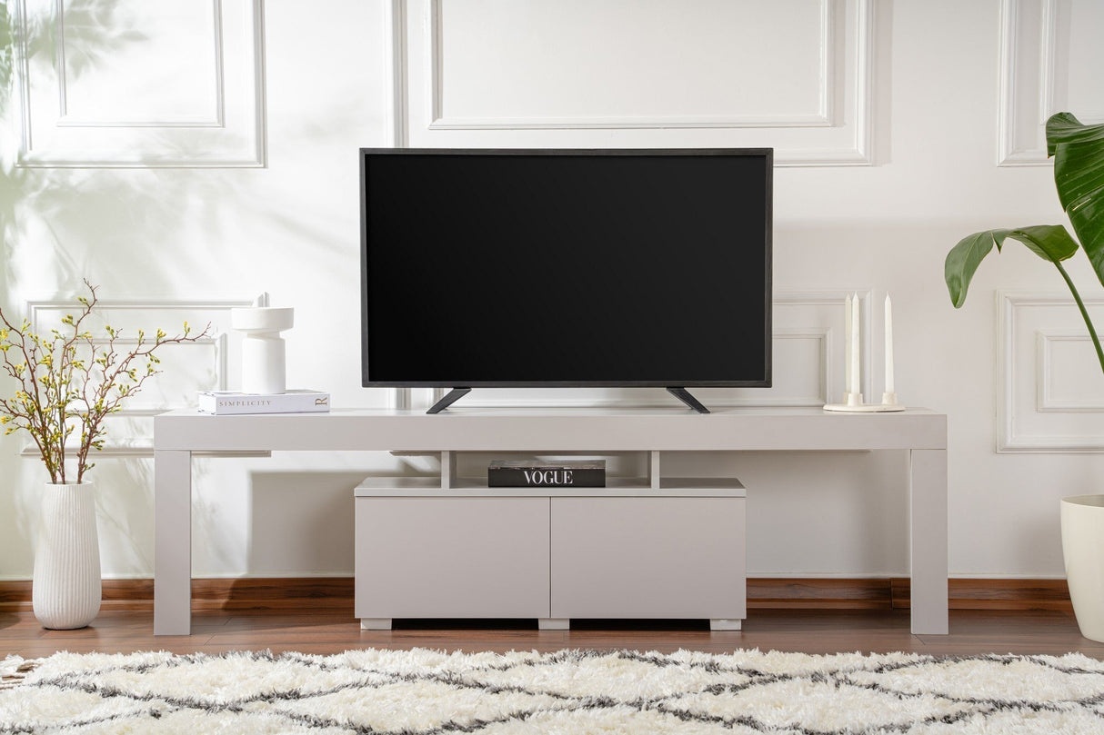 Comodă TV Enclave, Diverse culori, 180x31x50 cm - Gri | SKU: 241NRD1322 | Comodă TV Enclave, 180x31x50 cm, varianta Gri, produs pentru amenajarea locuinței, disponibil online în România la CasaMob