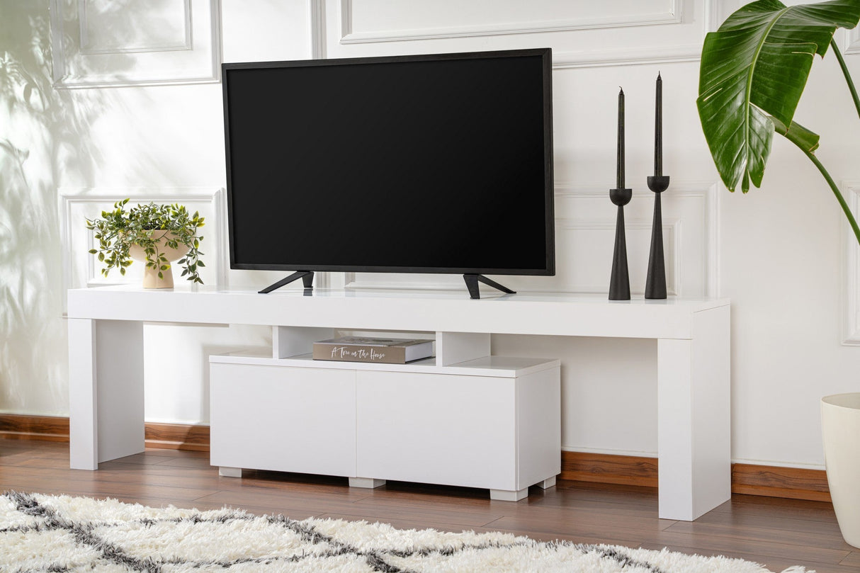 Comodă TV Enclave, Diverse culori, 180x31x50 cm - Natural white | SKU: 241NRD1323 | Comodă TV Enclave, 180x31x50 cm, varianta Natural white, produs pentru amenajarea locuinței, disponibil online în România la CasaMob