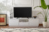Natural white | SKU: 241NRD1325 | Comodă TV Vanguard, 160x30x42 cm, varianta Natural white, produs pentru amenajarea locuinței, disponibil online în România la CasaMob