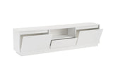 Comodă TV Vanguard, Diverse culori, 160x30x42 cm - Natural white | SKU: 241NRD1325 | Comodă TV Vanguard, 160x30x42 cm, varianta Natural white, produs pentru amenajarea locuinței, disponibil online în România la CasaMob
