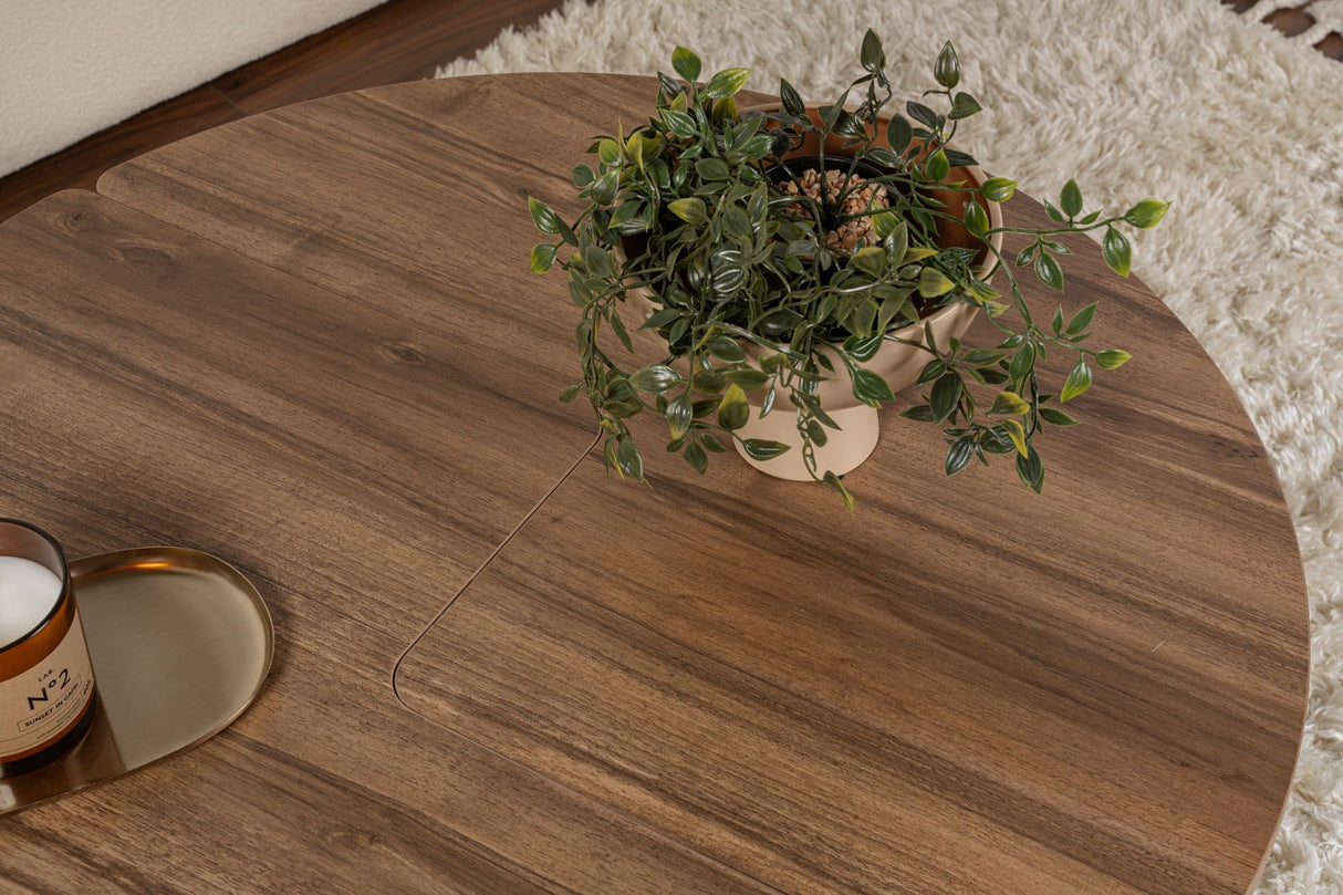 Măsuță de cafea Moira, Diverse culori - Venezia walnut | SKU: 241NRD1329 | Măsuță de cafea Moira, varianta Venezia walnut, produs pentru amenajarea locuinței, disponibil online în România la CasaMob