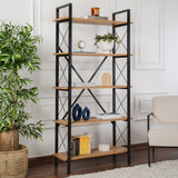 Bibliotecă Elysian, Diverse culori, 90x34x180 cm - Pin atlantic - Negru | SKU: 241NRD1332 | Bibliotecă Elysian, 90x34x180 cm, varianta Pin atlantic - Negru, produs pentru amenajarea locuinței, disponibil online în România la CasaMob