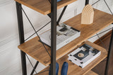 Bibliotecă Elysian, Diverse culori, 90x34x180 cm - Pin atlantic - Negru | SKU: 241NRD1332 | Bibliotecă Elysian, 90x34x180 cm, varianta Pin atlantic - Negru, produs pentru amenajarea locuinței, disponibil online în România la CasaMob