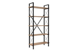 Bibliotecă Elysian, Diverse culori, 90x34x180 cm - Stejar - Negru | SKU: 241NRD1334 | Bibliotecă Elysian, 90x34x180 cm, varianta Stejar - Negru, produs pentru amenajarea locuinței, disponibil online în România la CasaMob