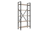 Bibliotecă Elysian, Diverse culori, 90x34x180 cm - Travertin - Negru | SKU: 241NRD1336 | Bibliotecă Elysian, 90x34x180 cm, varianta Travertin - Negru, produs pentru amenajarea locuinței, disponibil online în România la CasaMob
