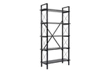 Bibliotecă Elysian, Diverse culori, 90x34x180 cm - Wood black - Negru | SKU: 241NRD1338 | Bibliotecă Elysian, 90x34x180 cm, varianta Wood black - Negru, produs pentru amenajarea locuinței, disponibil online în România la CasaMob