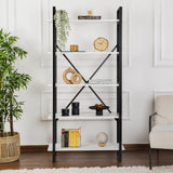 Bibliotecă Elysian, Diverse culori, 90x34x180 cm - Alb - Negru | SKU: 241NRD1339 | Bibliotecă Elysian, 90x34x180 cm, varianta Alb - Negru, produs pentru amenajarea locuinței, disponibil online în România la CasaMob