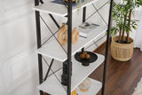 Bibliotecă Elysian, Diverse culori, 90x34x180 cm - Alb - Negru | SKU: 241NRD1339 | Bibliotecă Elysian, 90x34x180 cm, varianta Alb - Negru, produs pentru amenajarea locuinței, disponibil online în România la CasaMob
